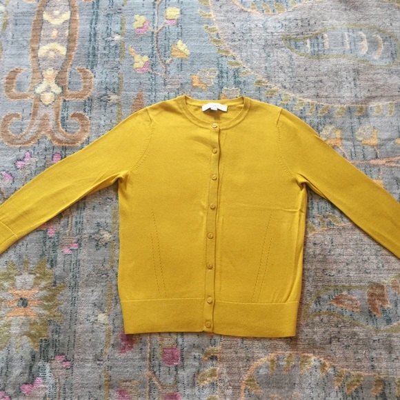 mustard yellow cardigan womens